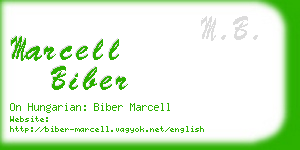 marcell biber business card